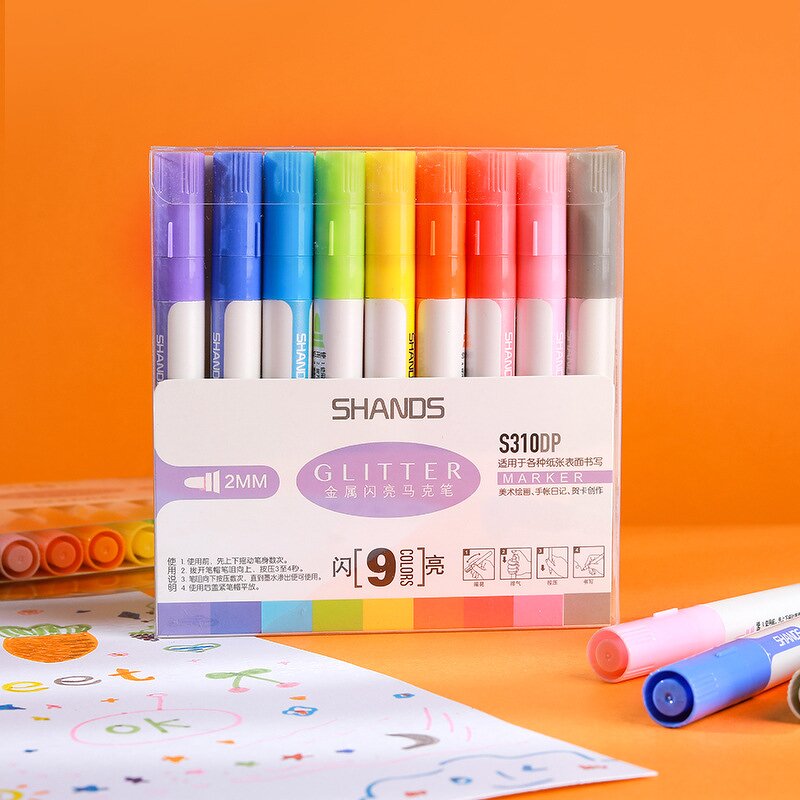 Highlighter Pen Manufacturer - Custom Personality Metallic Shiny