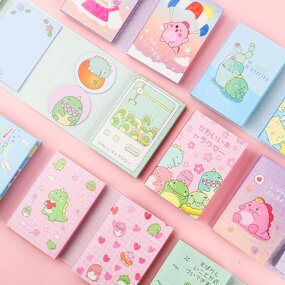 Notepad Set Supplier - Cute Kawaii Plaid Cartoon B5 Custom