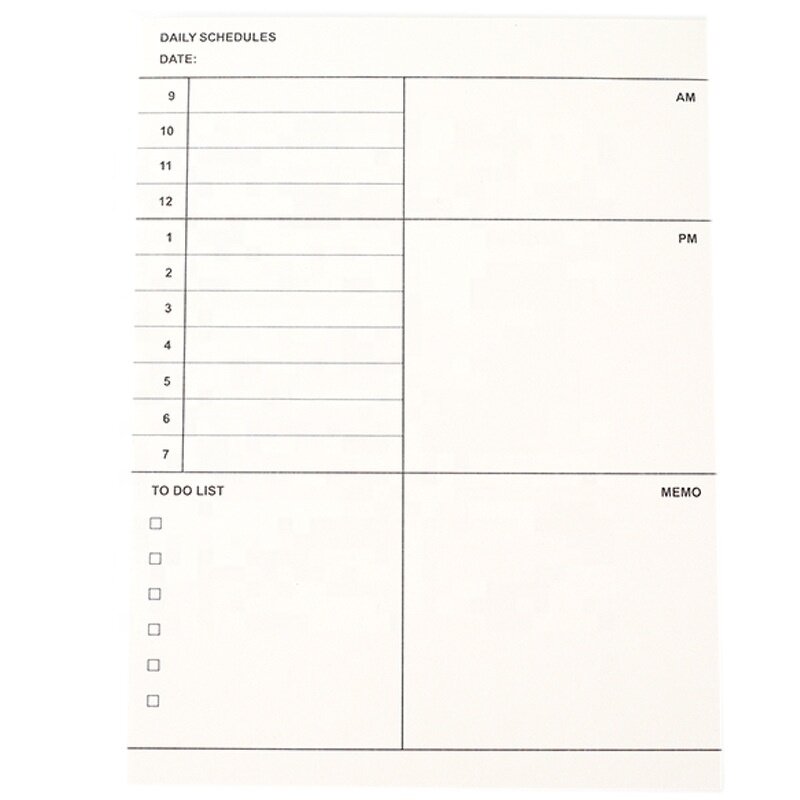 Desk Agenda Supplier - Cute Flower Student Undated Weekly