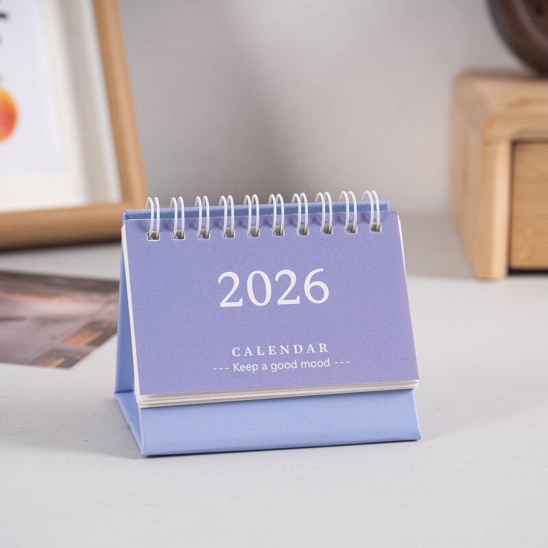 Desk Calendar Supplier - Custom 2026 Mini English Cute Simple