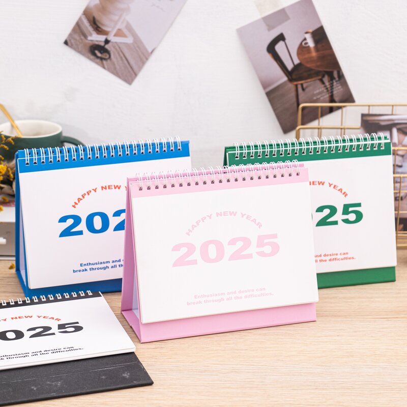 Desk Calendar Factory - Custom 2025 Simple Fresh Plan Punch