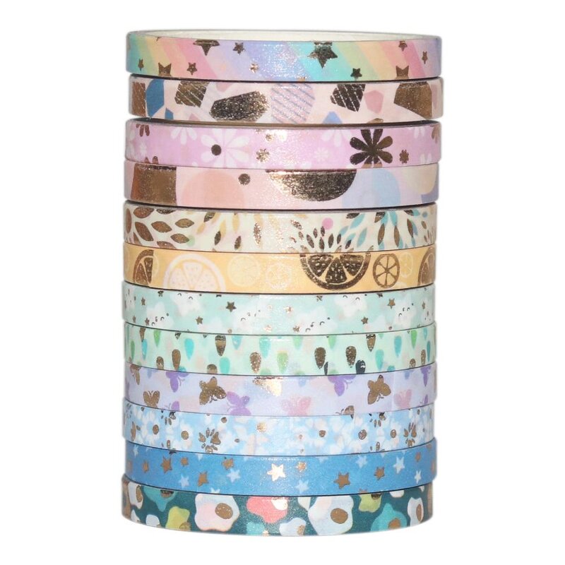 Washi Tape Sticker Factory - Creative New Black Bronzing Starry