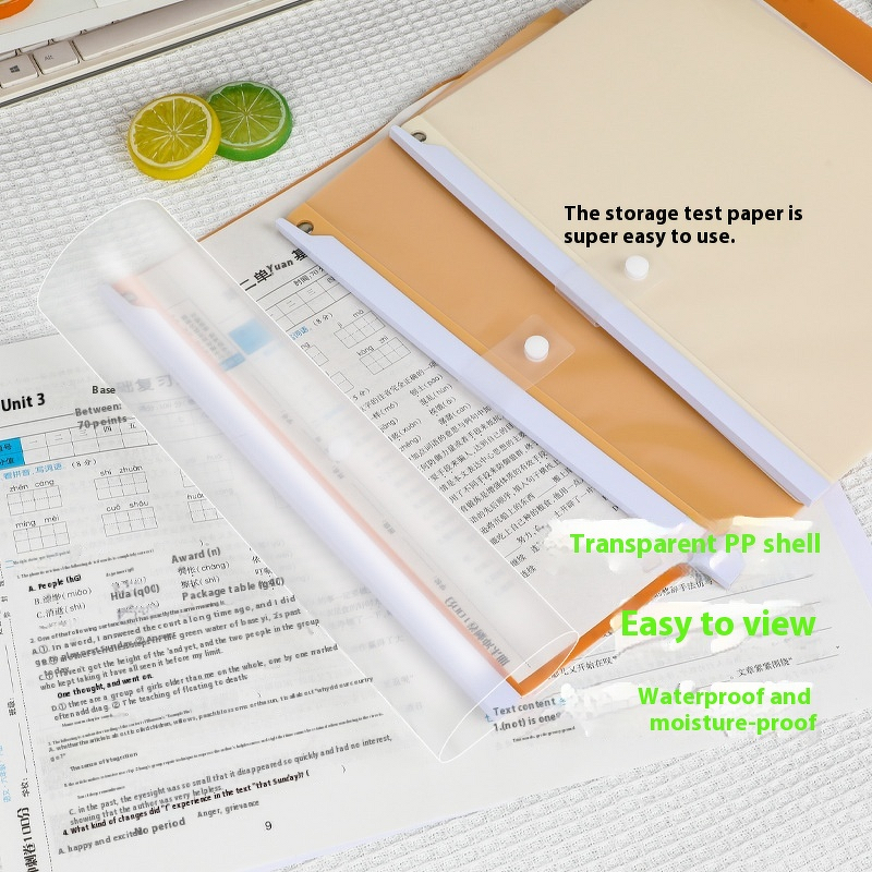 Document Bag Manufacturer - New Hit Style Thickened Transparent A4