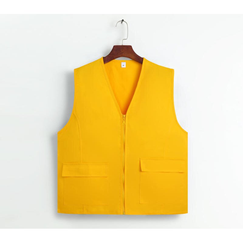 Vest Manufacturer - OEM/ODM Custom Cotton V-neck Volunteer Work Shirt