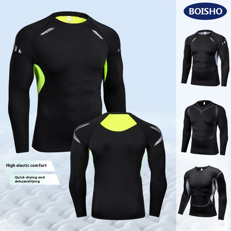 Compression Tops Manufacturer - OEM/ODM Custom Men's High-Elastic Yoga Clothing