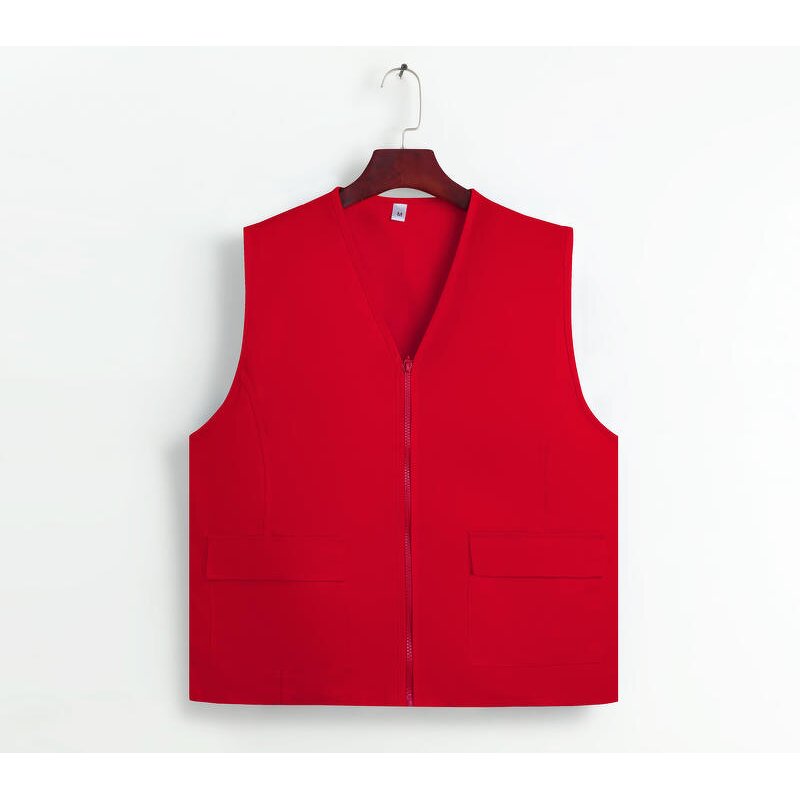 Vest Manufacturer - OEM/ODM Custom Cotton V-neck Volunteer Work Shirt