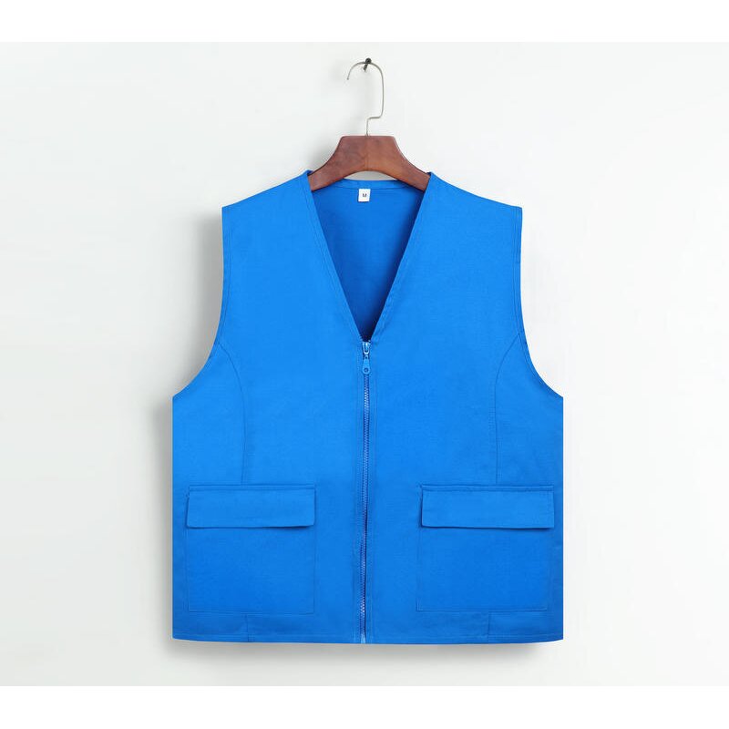 Vest Manufacturer - OEM/ODM Custom Cotton V-neck Volunteer Work Shirt