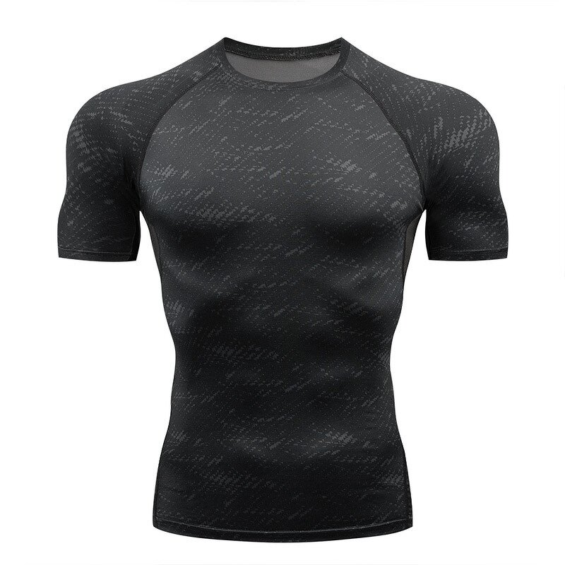 Sports Top Manufacturer - OEM/ODM Custom Men's Elastic Breathable Short-sleeve