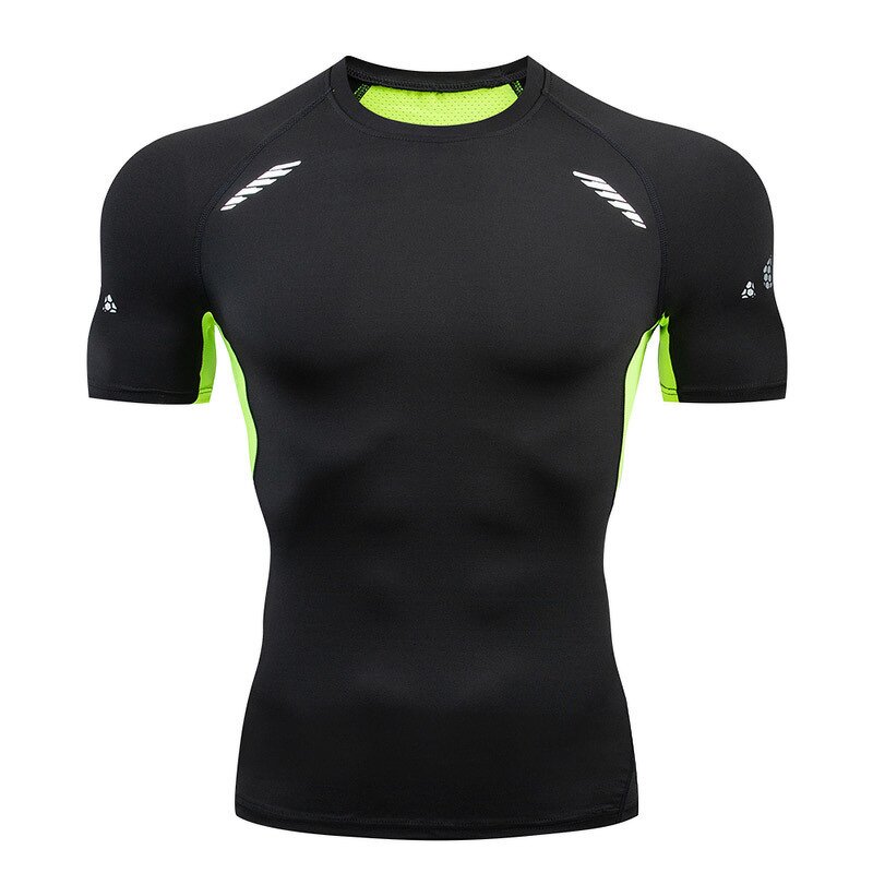 Sports Top Manufacturer - OEM/ODM Custom Men's Elastic Breathable Short-sleeve