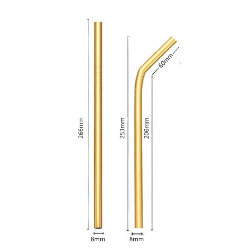 Straw Manufacturer - OEM/ODM Custom Food Grade 304 Stainless Steel Straw