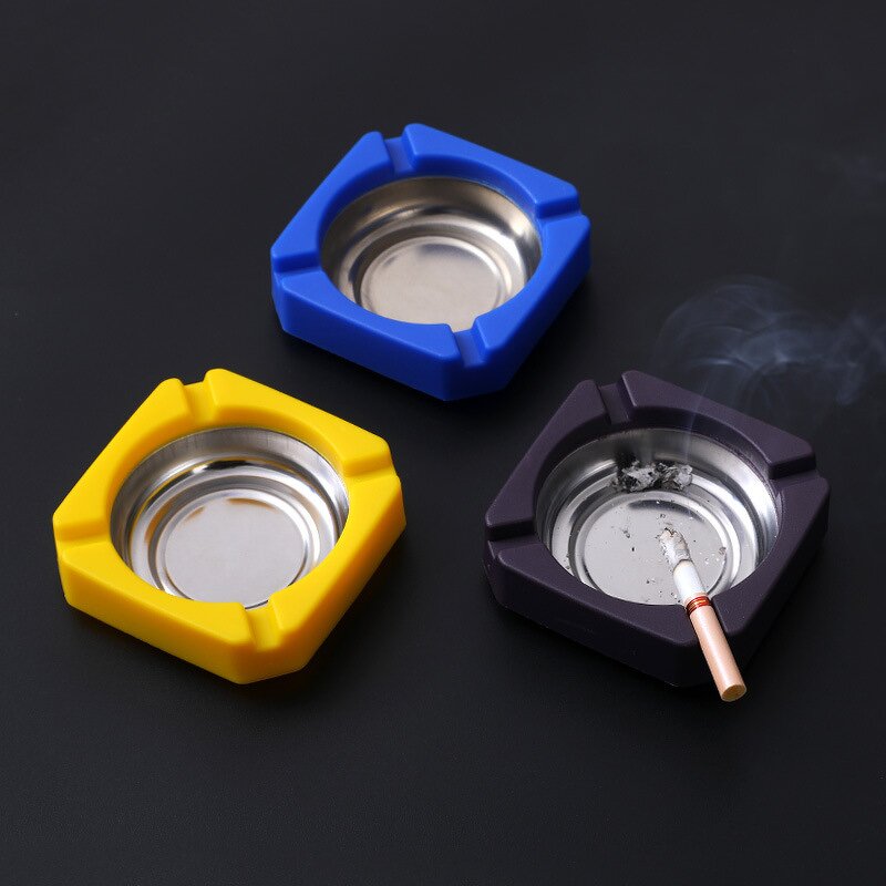 Ashtray Manufacturer - OEM/ODM Custom OEM Stainless Steel Square Pocket