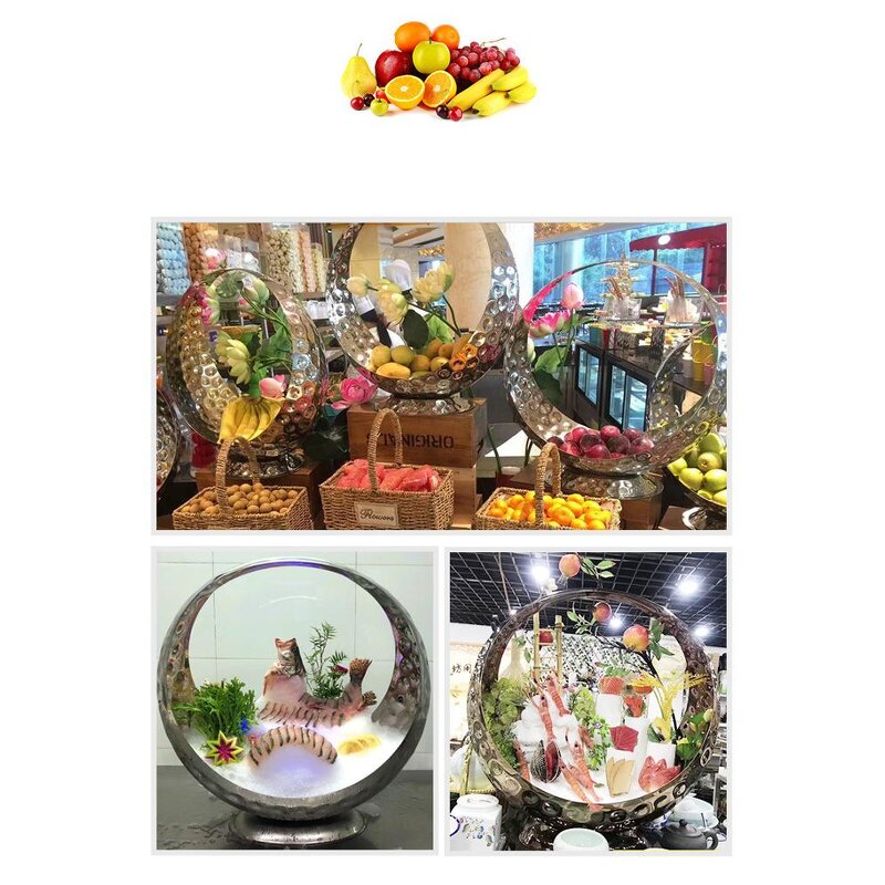 Fruit Tray Manufacturer - OEM/ODM Custom Luxury Mirror Plate Moon Tray