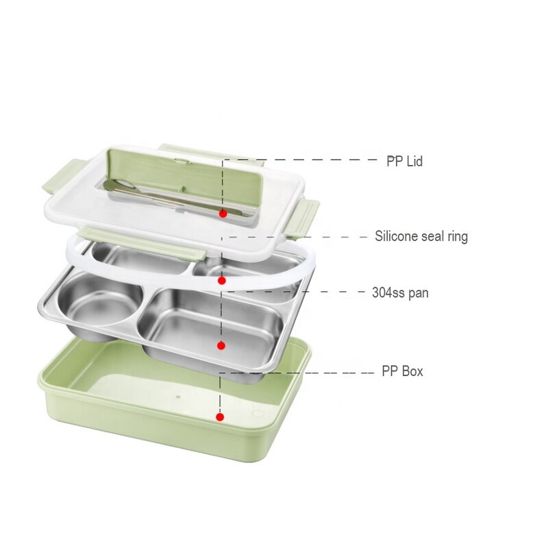 Food Container Manufacturer - OEM/ODM Custom Modern Stainless Steel Lunch Box