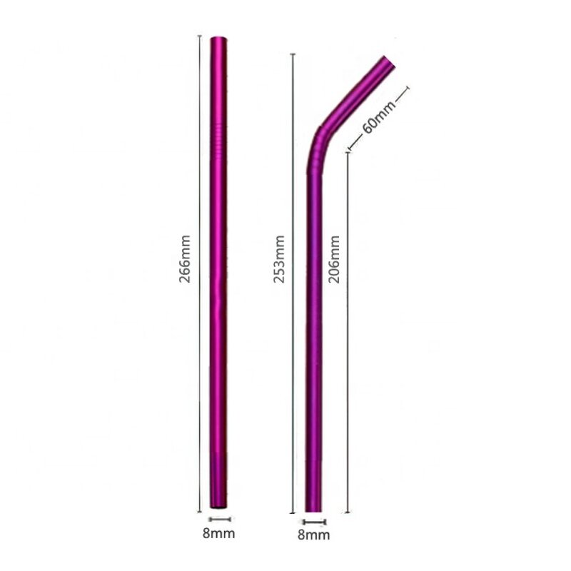 Straw Manufacturer - OEM/ODM Custom Food Grade 304 Stainless Steel Straw