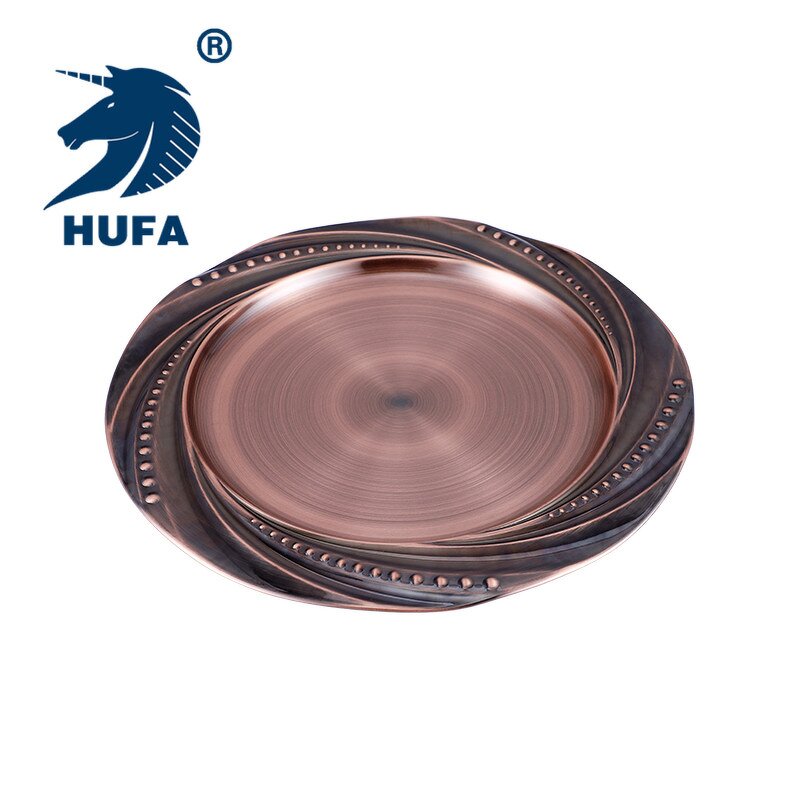 Pearl Plate Manufacturer - OEM/ODM Custom 10.3 Inch Round Metal Plate