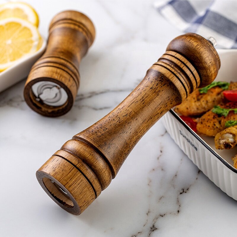 Salt Grinder Manufacturer - OEM/ODM Custom Manual Oak Ceramic Core Grinder