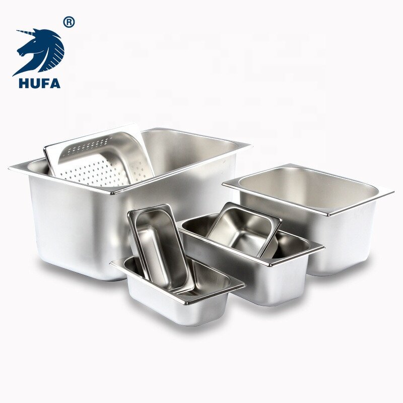GN Pan Manufacturer - OEM/ODM Custom 1/6 6.5cm Depth Stainless Steel Tray