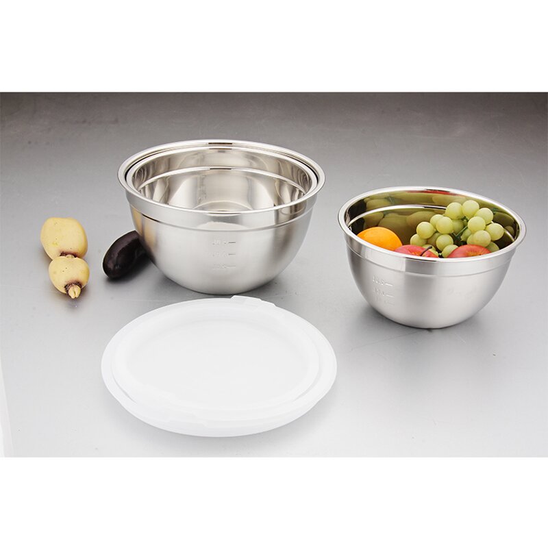 Salad Bowl Manufacturer - OEM/ODM Custom Stainless Steel Various Size Mixing
