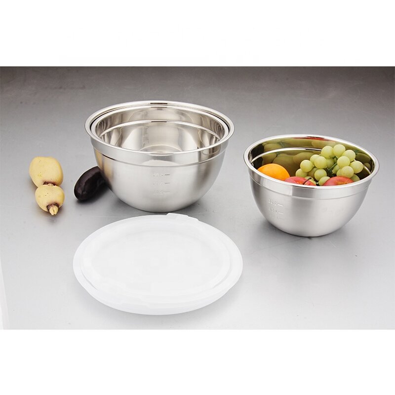 Salad Bowl Manufacturer - OEM/ODM Custom Stainless Steel Mixing Bowl Lid