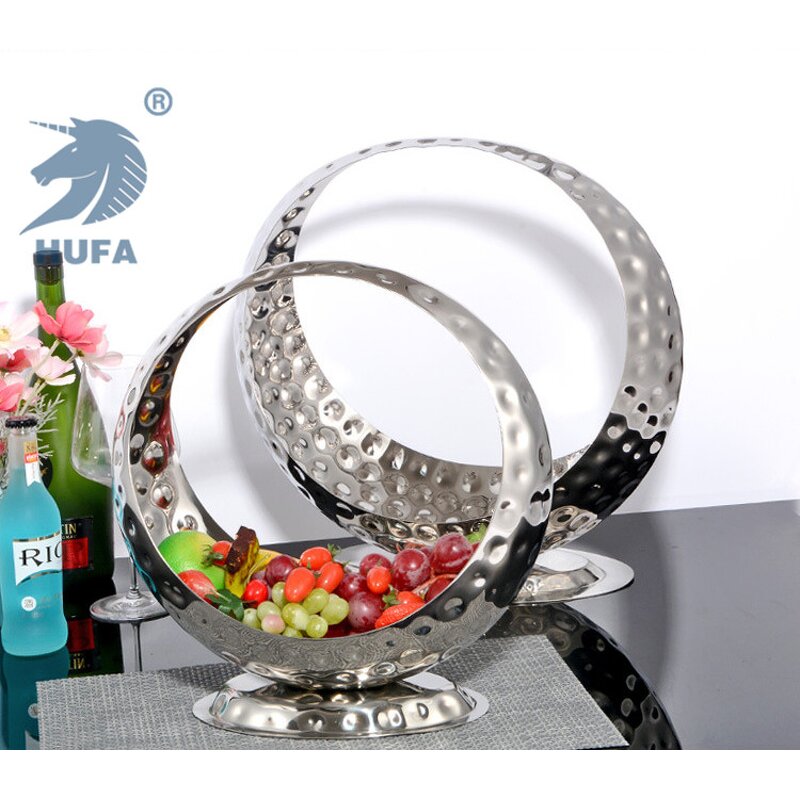 Fruit Tray Manufacturer - OEM/ODM Custom Luxury Mirror Plate Moon Tray