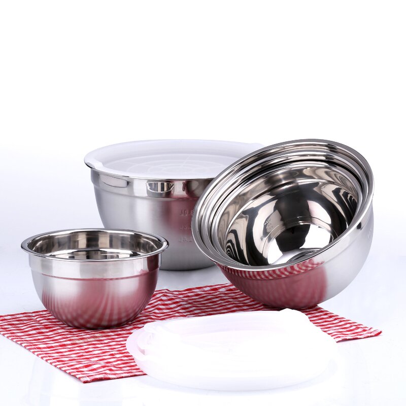 Salad Bowl Manufacturer - OEM/ODM Custom Stainless Steel Various Size Mixing