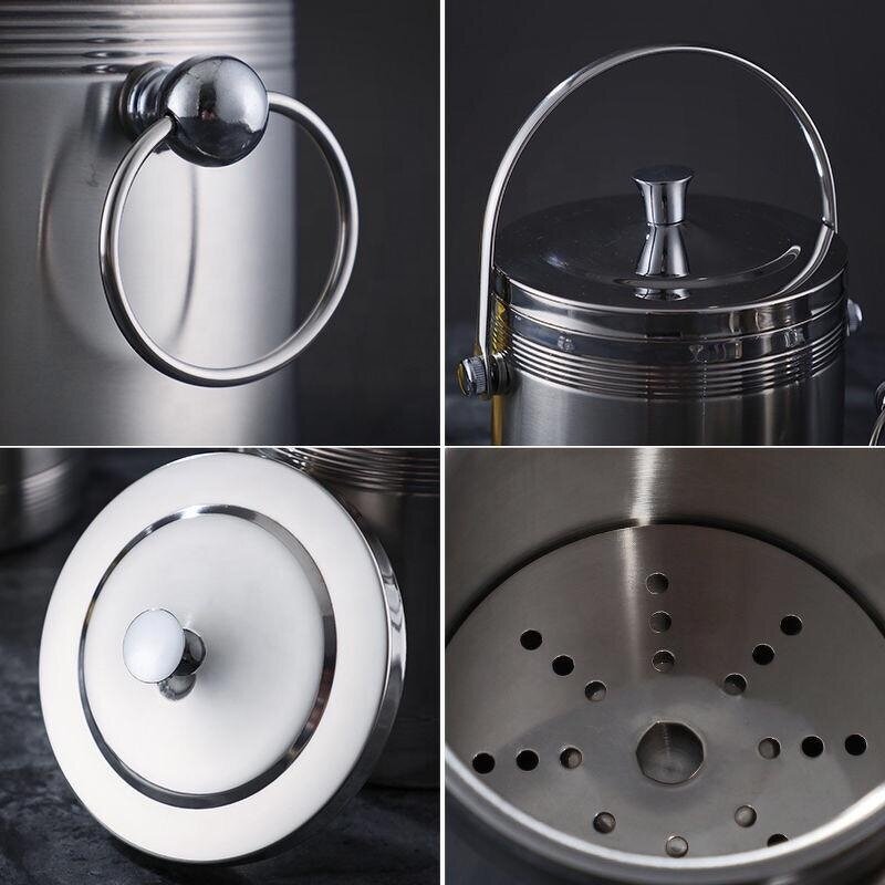 Ice Bucket Manufacturer - OEM/ODM Custom Double Wall Insulated Stainless Steel