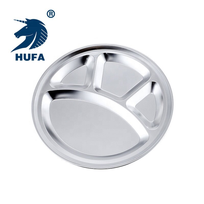 Serving Tray Manufacturer - OEM/ODM Custom Round 3 Compartment Charger Plate