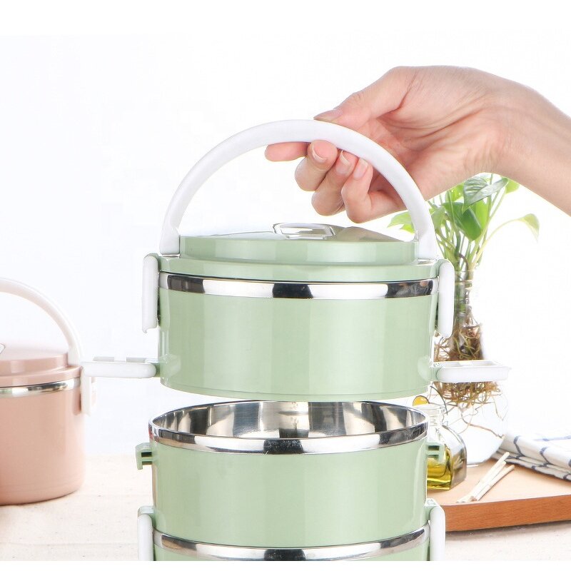 Tiffin Box Manufacturer - OEM/ODM Custom Round Stainless Steel Plastic Container