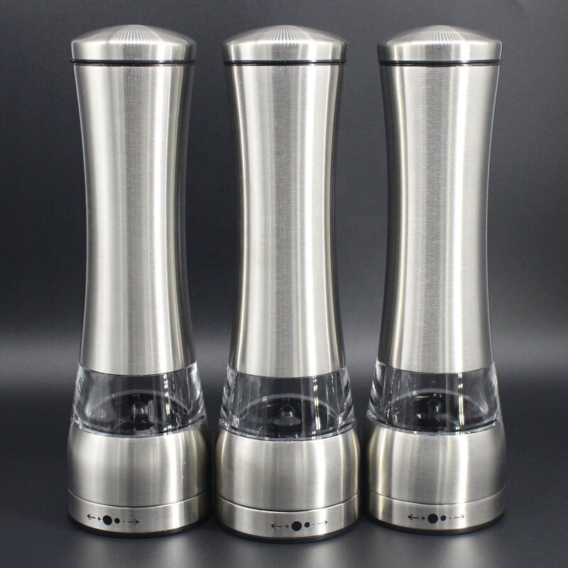 Salt and Pepper Grinder Manufacturer - OEM/ODM Custom Curved Stainless Steel