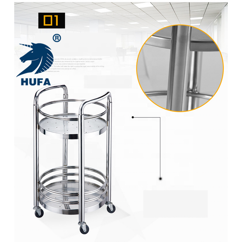 Buffet Trolley Manufacturer - OEM/ODM Custom 2 Tier Stainless Steel Luxury