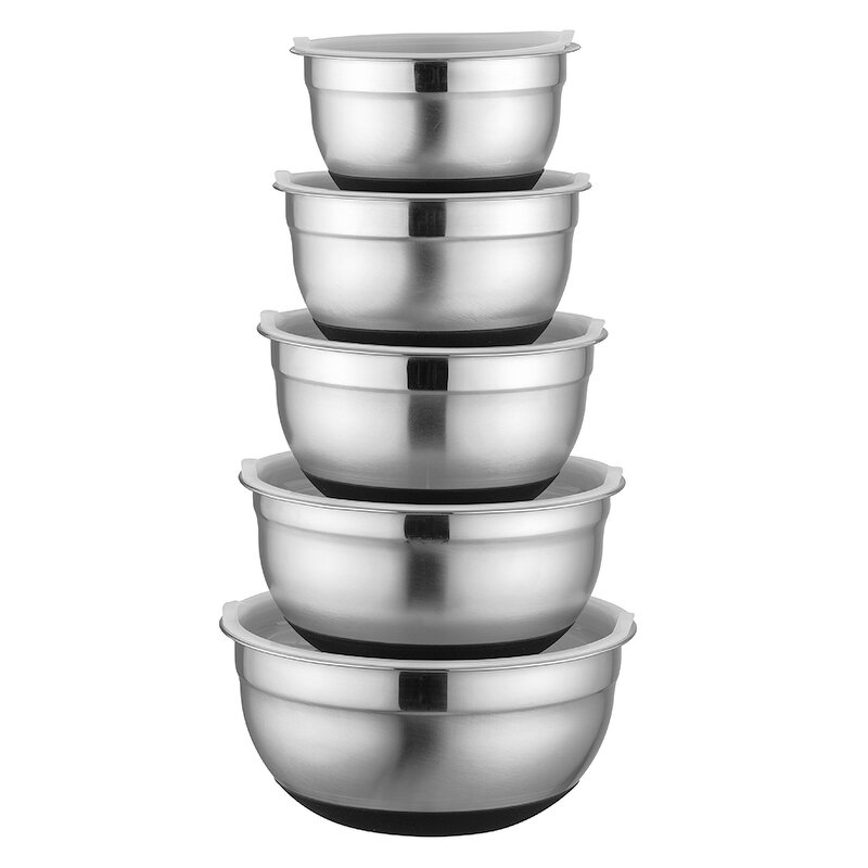 Salad Bowl Set Manufacturer - OEM/ODM Custom Non-slip Nesting Stainless Steel