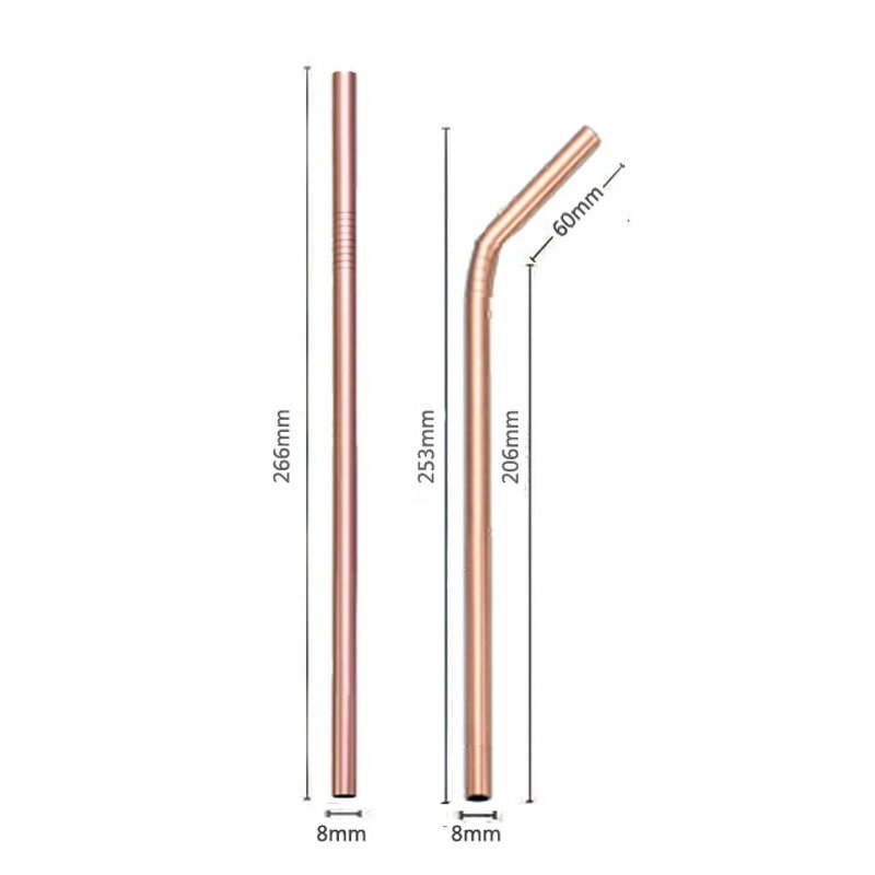 Straw Manufacturer - OEM/ODM Custom Food Grade 304 Stainless Steel Straw
