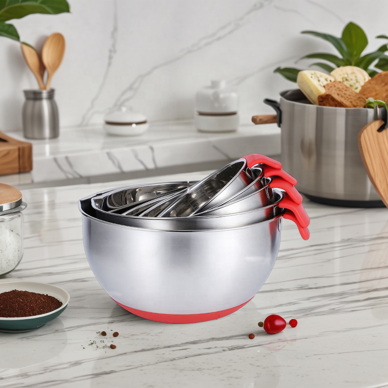 Salad Bowl Manufacturer - OEM/ODM Custom Metal Silicone Mixing Bowl Lid