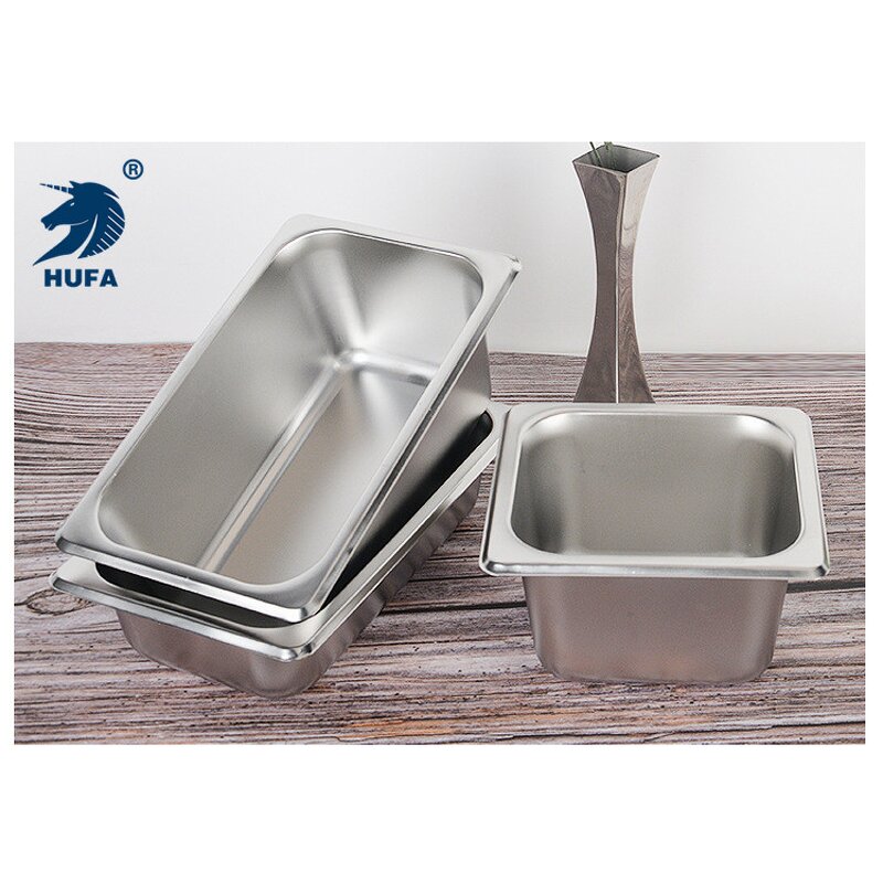 GN Pan Manufacturer - OEM/ODM Custom 4cm Depth Stainless Steel Buffet Container