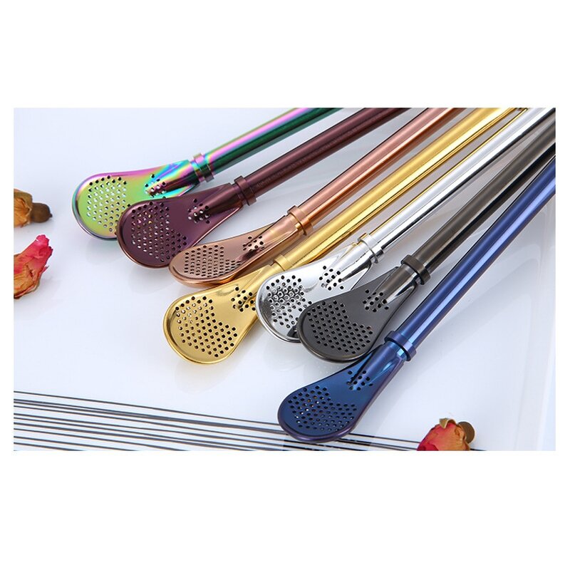 Straw Spoon Manufacturer - OEM/ODM Custom Stainless Steel Drink Coffee Filter