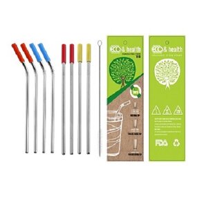 Straw Set Manufacturer - OEM/ODM Custom 304 Stainless Steel Silicon Tip Straw