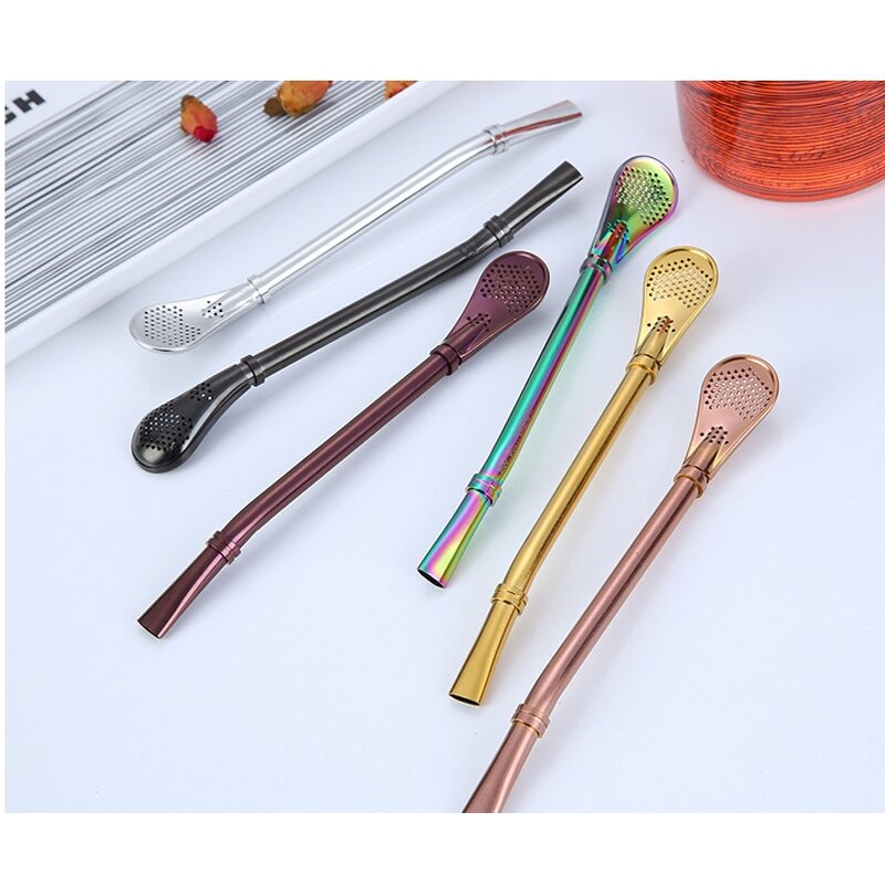 Straw Spoon Manufacturer - OEM/ODM Custom Stainless Steel Drink Coffee Filter