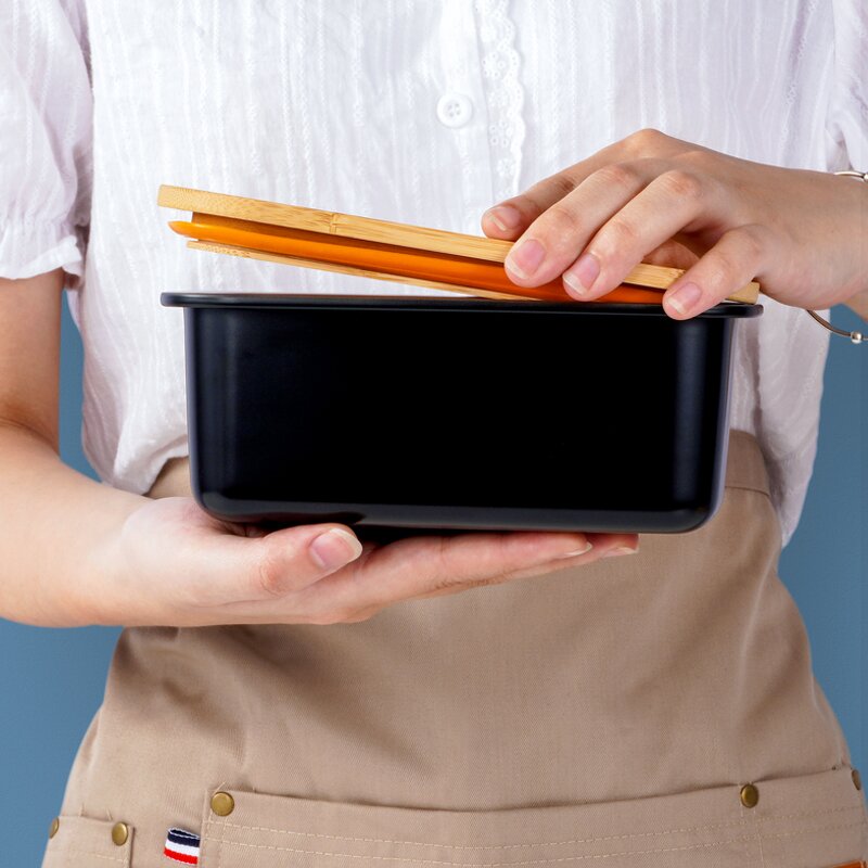 Fresh-keeping Box Manufacturer - OEM/ODM Custom Black Stainless Steel Lunch Box