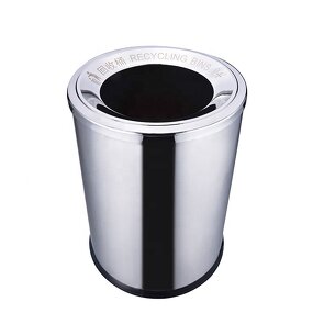 Waste Container Manufacturer - OEM/ODM Custom Silver Stainless Steel Bathroom