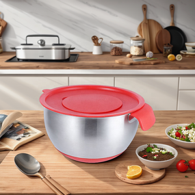 Salad Bowl Manufacturer - OEM/ODM Custom Metal Silicone Mixing Bowl Lid