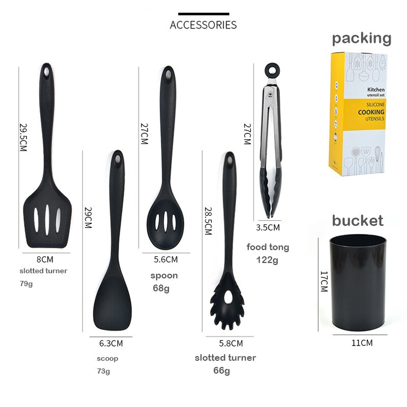 Cooking Tools Set Manufacturer - OEM/ODM Custom Restaurant Kitchen Spatula Brush