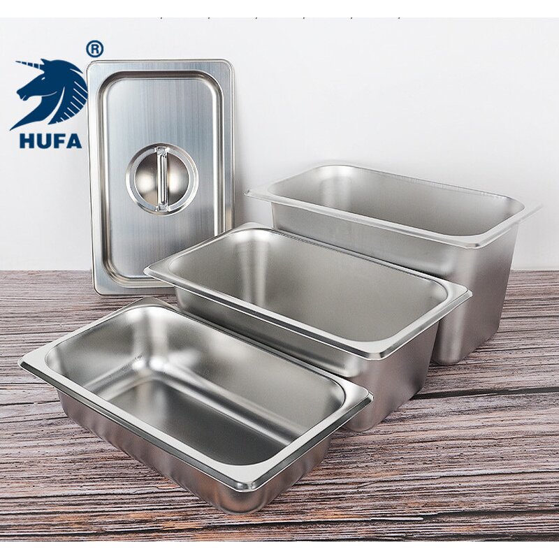 GN Pan Manufacturer - OEM/ODM Custom 4cm Depth Stainless Steel Buffet Container