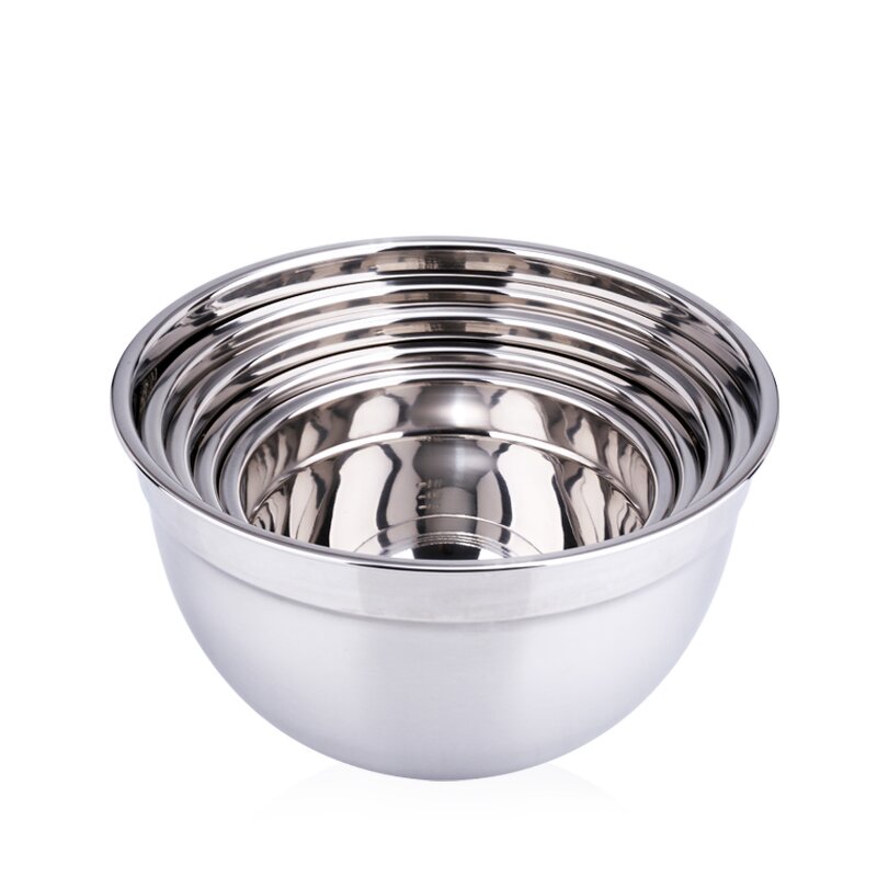 Salad Bowl Manufacturer - OEM/ODM Custom Stainless Steel Various Size Mixing