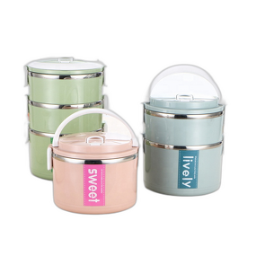 Tiffin Box Manufacturer - OEM/ODM Custom Round Stainless Steel Plastic Container