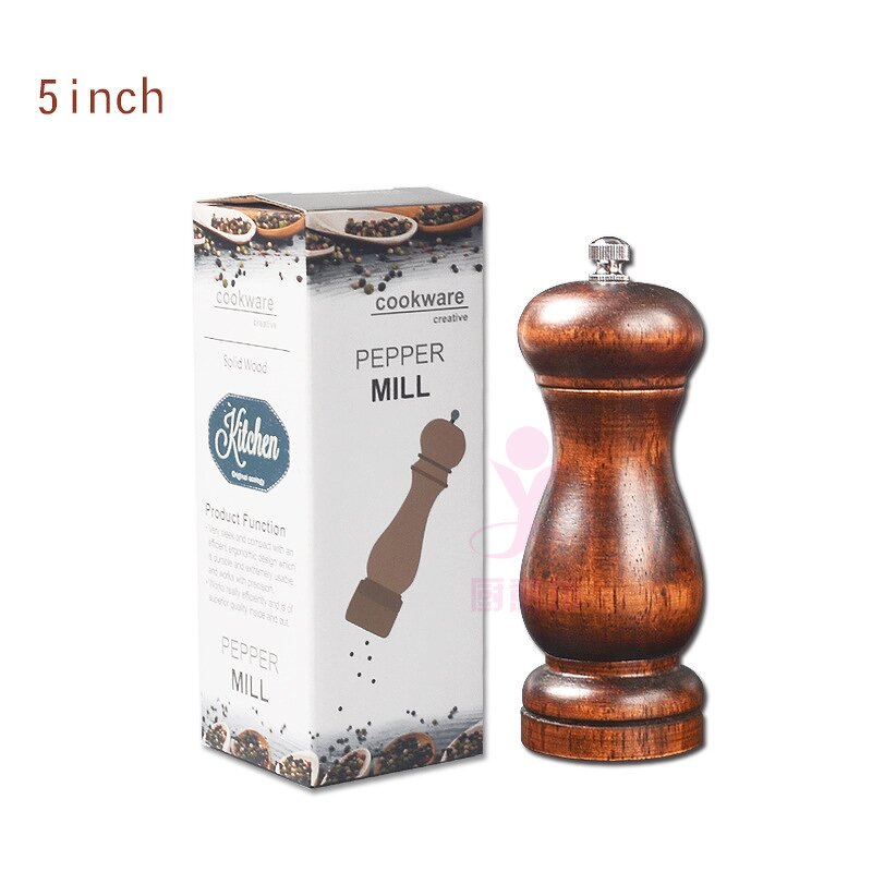 Pepper Mill Manufacturer - OEM/ODM Custom Solid Wood Manual Kitchen Tool