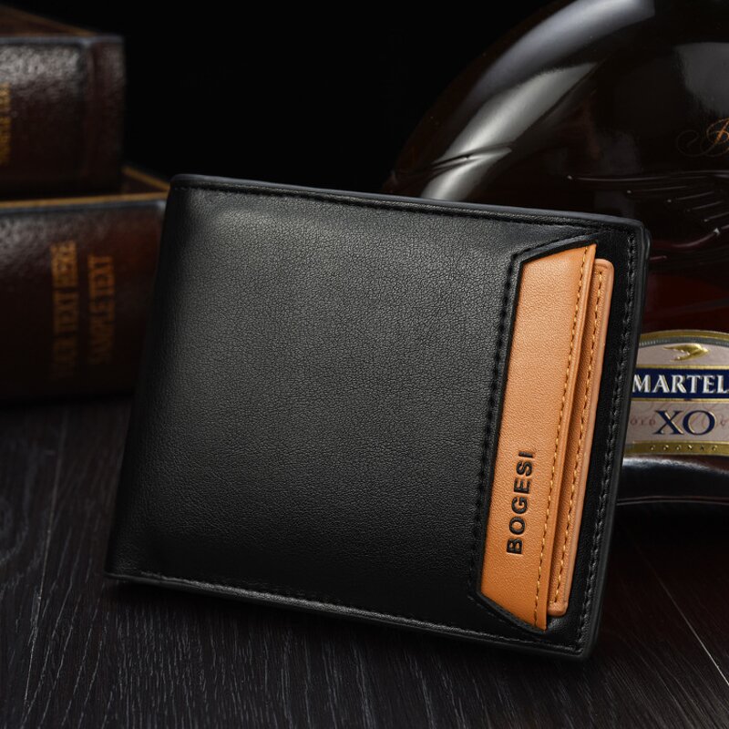 PU Wallet Manufacturer - OEM/ODM Custom Men's Vintage Trifold Clip Purse