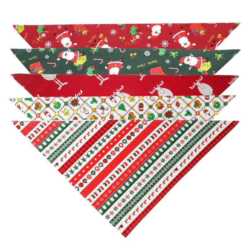 Pet Scarf Set Manufacturer - OEM/ODM Custom 4pcs Tropical Fruit Triangle Bandana