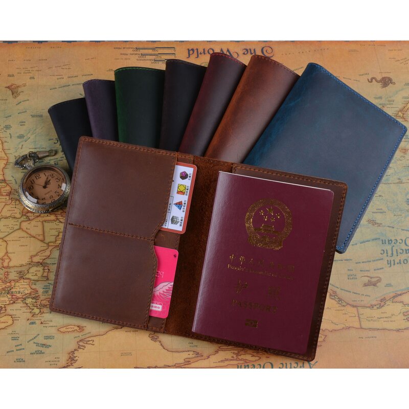 Leather Wallet Manufacturer - OEM/ODM Custom Vintage Genuine Cow Passport Holder