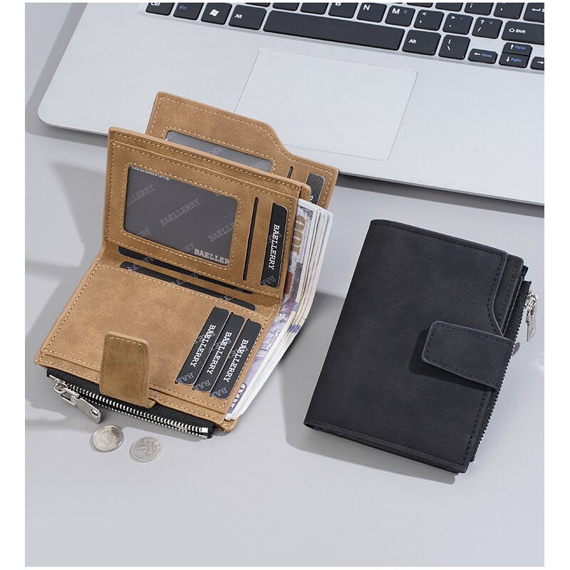 Wallet Manufacturer - OEM/ODM Custom Men's Eco-Friendly Button Closure Wallet