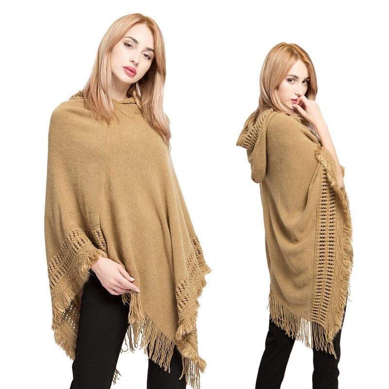 Cloak Manufacturer - OEM/ODM Custom Nordic Ethnic Thermal Knitted Poncho